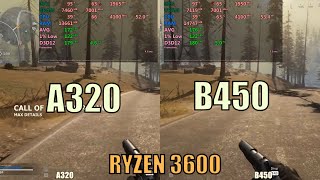 AMD B450 vs A320 Motherboard  Ryzen 3600 [upl. by Elodie550]