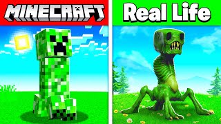 MINECRAFT MOBS IN REAL LIFE animals items bosses [upl. by Hare141]