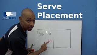 Serve Placement  Table Tennis  PingSkills [upl. by Coad]