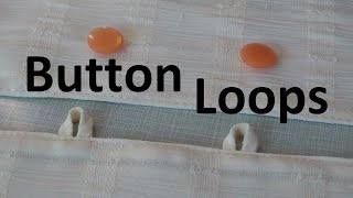 How to Sew Fabric Button Loops for Blouse [upl. by Laryssa]