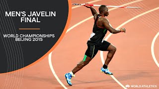 Mens Javelin Final  World Athletics Championships Beijing 2015 [upl. by Ycats]