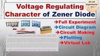 Zener Diode as Voltage Regulator  Full Experiment  Virtual Lab [upl. by Dominick594]