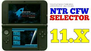 How to install NTR CFWBOOT NTR Selector on Nintendo 3DS 1117 and hack 3DS Games [upl. by Nyleuqcaj]