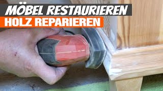 Möbel restaurieren  Holz reparieren [upl. by Eilegna]