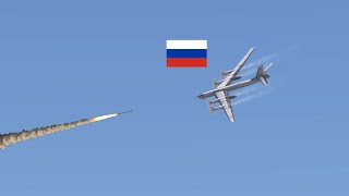 Deadly Moment Russian Tu95 bomber and crew shot down by Ukrainian surfacetoair missile [upl. by Garnes809]