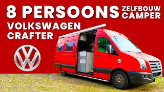 Acht persoons zelfbouw camper Volkswagen Crafter [upl. by Aicercal]