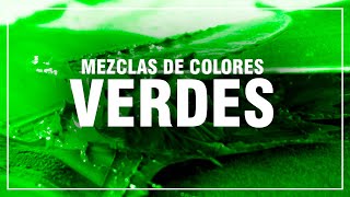 CÓMO HACER EL COLOR VERDE ✅ Mezclas de Colores Fácil 🎨 [upl. by Anemolif939]