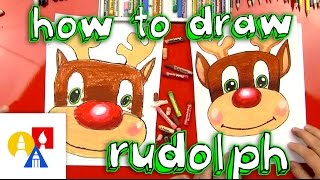 How To Draw Rudolph [upl. by Ynatterb]