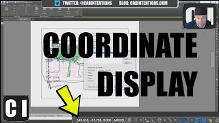 AutoCAD How to Display Coordinates and other Settings [upl. by Ogden]