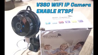 V380 Wifi Camera How to Enable RTSP and Stream [upl. by Aramas]