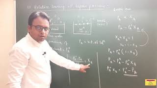 Colligative properties  Relative lowering of vapour pressure [upl. by Auoz]