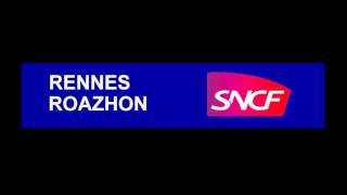 Compilation dannonces SNCF en gare de Rennes [upl. by Ynatil]