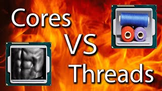 CPU Cores VS Threads Explained [upl. by Nonnahsal342]