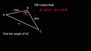 The Cosine Rule [upl. by Ellehcen]