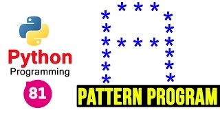 Python Pattern Programs  Printing Stars  in A Shape [upl. by Larsen]