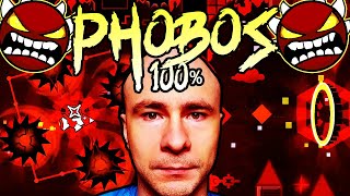 PHOBOS 100 by KrmaL EXTREME DEMON  MY NEW HARDEST LEVEL [upl. by Octavius]