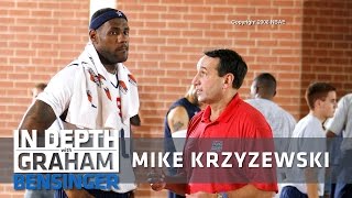 Coach K to LeBron Look me in the eyes [upl. by Ahsinnek62]