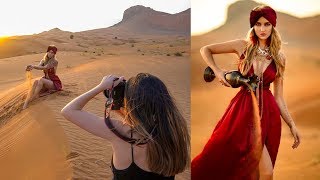 Natural Light Photoshoot in Dubai Desert Behind The Scenes [upl. by Zacharie]