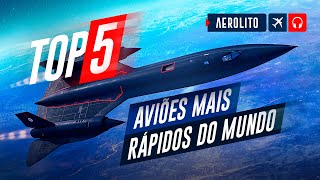 TOP 5 aviões MILITARES mais rápidos EP748 [upl. by Euqinwahs]