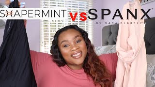 SPANX HIGH POWER SHORT VS SHAPERMINT SHAPER SHORT  WHICH IS BETTER [upl. by Nannie]