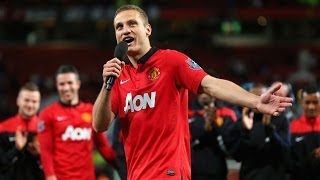 Nemanja Vidic bids farewell to Manchester United fans [upl. by Epul]