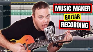 Magix Music Maker Free Tutorial Guitar Recording [upl. by Nylavad506]