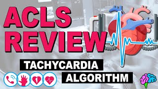 Tachycardia Algorithm  ACLS Review [upl. by Deeyn924]