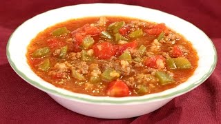 Stuffed Pepper Soup Recipe  Amy Lynns Kitchen [upl. by Otis]