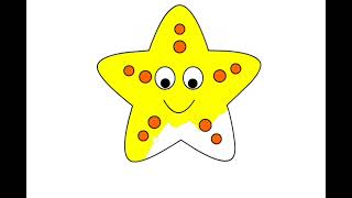 Sea star Coloring for kids [upl. by Fantasia]