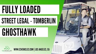 Tomberlin Ghosthawk Lifted Golf Cart Fully Loaded  Surf Rack  E3Vehiclescom [upl. by Sajet]