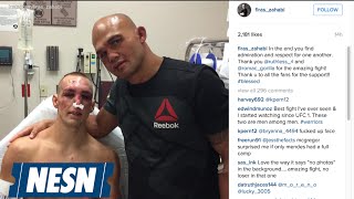 Robbie Lawler Rory MacDonald Show Respect After UFC 189 Brawl [upl. by Nimaynib]