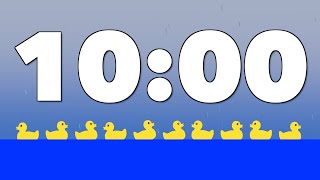 10 Minute Timer Rubber Ducks Animated [upl. by Noelle]