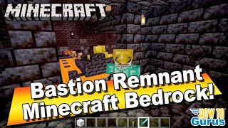 How You Can Locate a Bastion Remnant in Minecraft Bedrock Edition 116 Nether Update [upl. by Rosco]