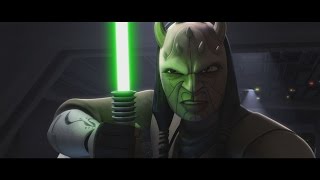 Star Wars The Clone Wars  Eeth Koth vs General Grievous 1080p [upl. by Yaf58]