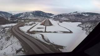 Gulfstream V Landing in Aspen Feb 2017 [upl. by Layap865]