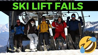 Funny SKI Lift Fails [upl. by Cesare]