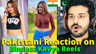 Pakistani React on Bindass Kavya Viral REELS VIDEOS  Kavya Yadav  Reaction Vlogger [upl. by Haze]