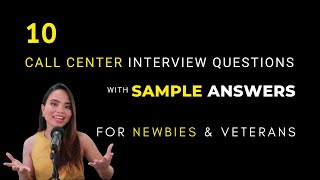 Call Center Interview Questions and Answers for Beginners [upl. by Nele]