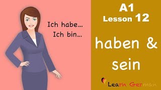 Learn German for beginners A1  Verb Conjugation Part 1  Lesson 12 [upl. by Uba]