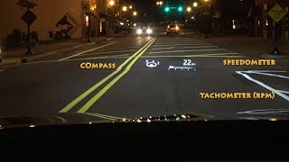 2018 Camry Part 2 HeadUp Display  How to Use and What it can do [upl. by Atila]