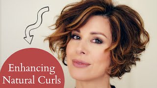 HOW TO STYLE LAYERED SHORT NATURAL CURLY HAIR  Dominique Sachse [upl. by Horgan]