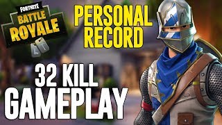 32 Kill Solo Squads Fortnite Battle Royale Gameplay  Ninja [upl. by Hobie]