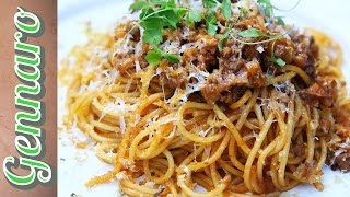 Perfect Spaghetti Bolognese with Gennaro [upl. by Oirretno]