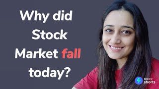 Why Stock Market Crashed today  Why did stock market fall today shorts [upl. by Liauqram]