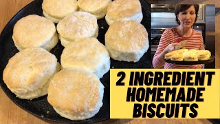 Homemade Biscuits with ONLY 2 INGREDIENTS [upl. by Phelia]