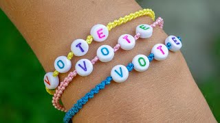 Friendship Bracelets with Beads Easy DIY [upl. by Dennis926]