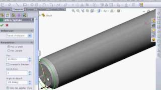 Filetage avec SolidWorks [upl. by Nosyaj503]