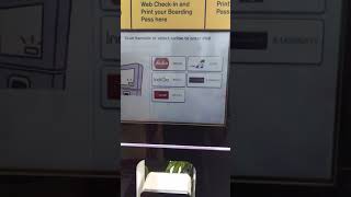 How to print boarding pass at the kiosk [upl. by Llecrep]