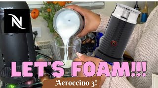 How To Foam Milk With Aeroccino 3 Make Coffee With Foam Tips amp Tricks  Easy Foamed Latte Recipe [upl. by Cobb]