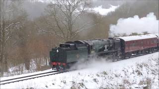 STEAM TRAINS IN THE SNOW [upl. by Michael470]